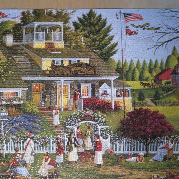 WYSOCKI Love (Club) Des Dames Tennis Club Scene 1000 Pc COMPLETE (P172) - Picture 2 of 2